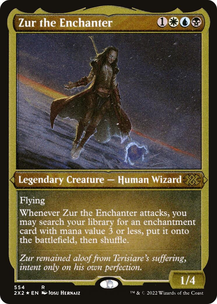 Image for Zur the Enchanter (Foil Etched) (Double Masters 2022) (554) - Magic: The Gathering