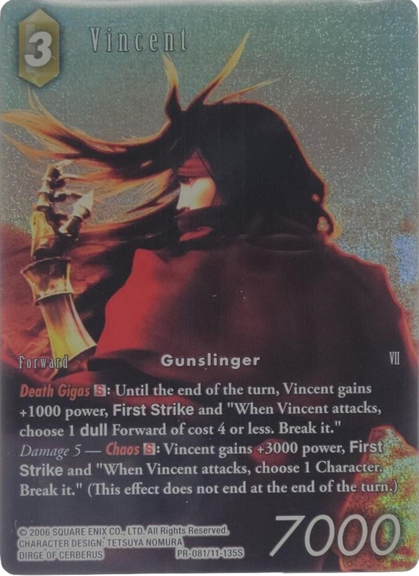 Image for Vincent - PR-081/11-135S (FF: Promo Cards) (PR-081/11-135S) - Final Fantasy TCG