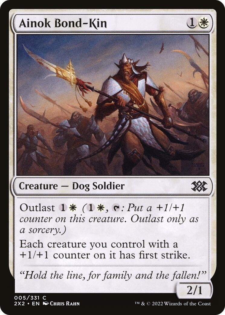 Image for Ainok Bond-Kin (Double Masters 2022) (5) - Magic: The Gathering