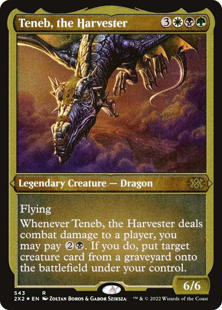 Image for Teneb, the Harvester (Foil Etched) (Double Masters 2022) (543) - Magic: The Gathering