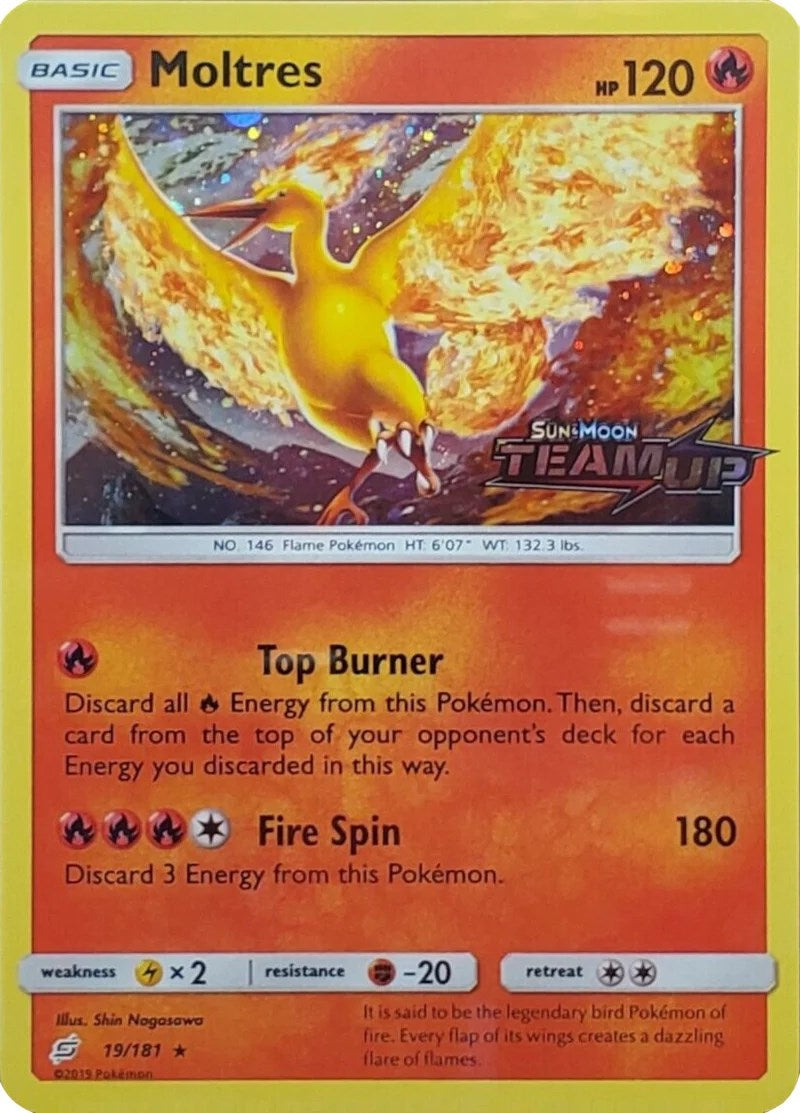 Image for Moltres - 19/181 (Team Up Stamped) (Miscellaneous Cards & Products) (019/181) - Pokemon