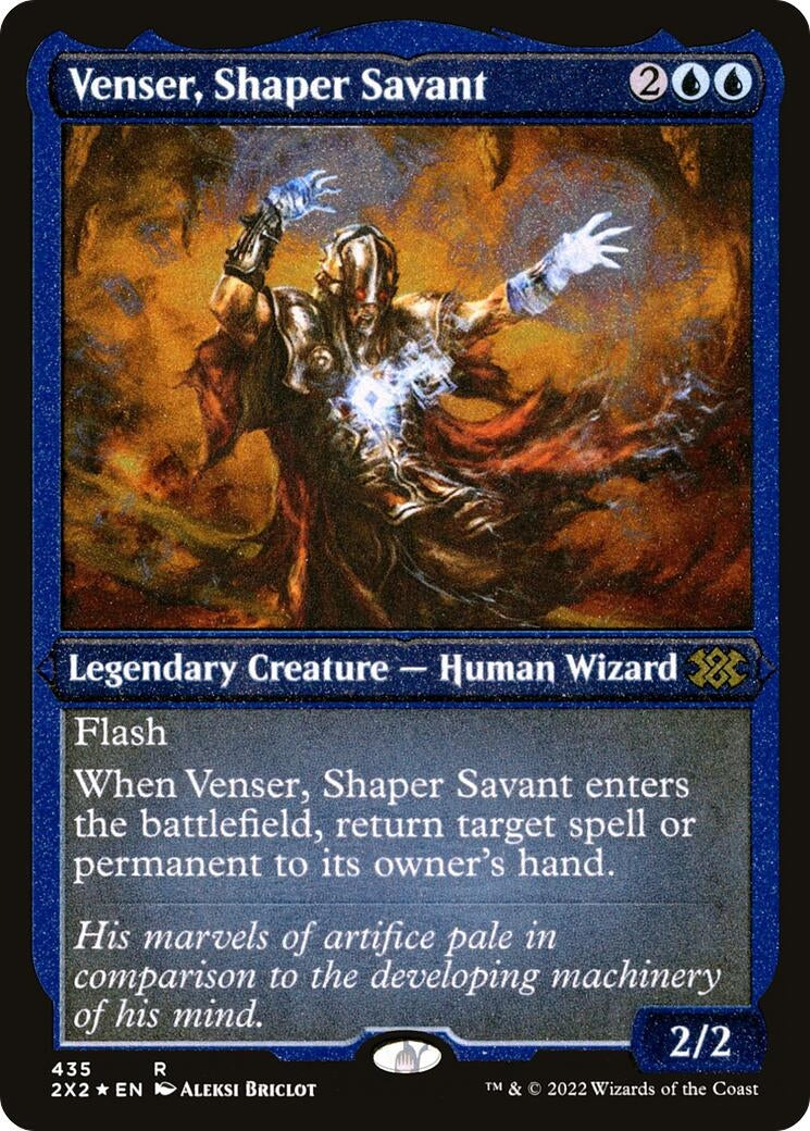 Image for Venser, Shaper Savant (Foil Etched) (Double Masters 2022) (435) - Magic: The Gathering