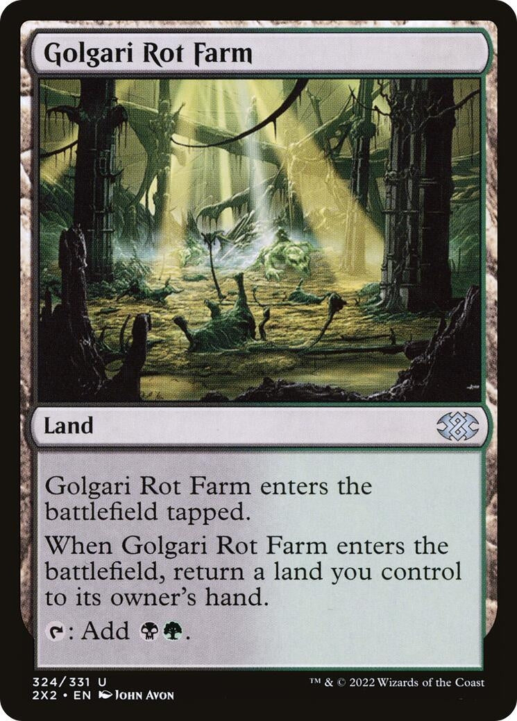 Image for Golgari Rot Farm (Double Masters 2022) (324) - Magic: The Gathering