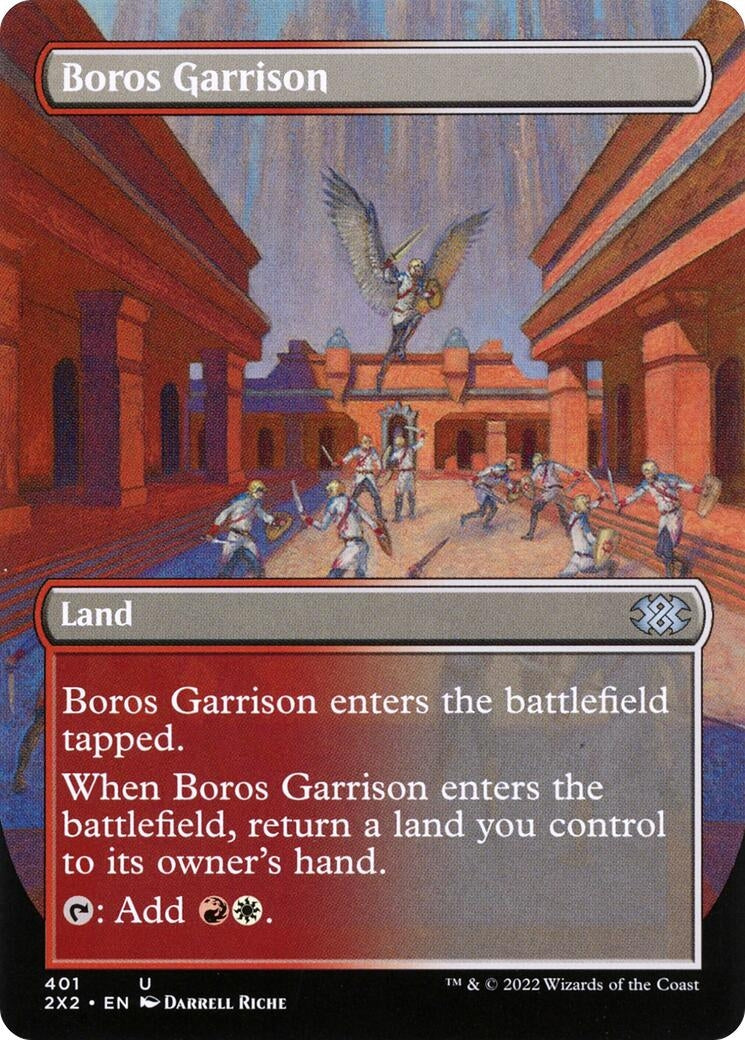 Image for Boros Garrison (Borderless) (Double Masters 2022) (401) - Magic: The Gathering