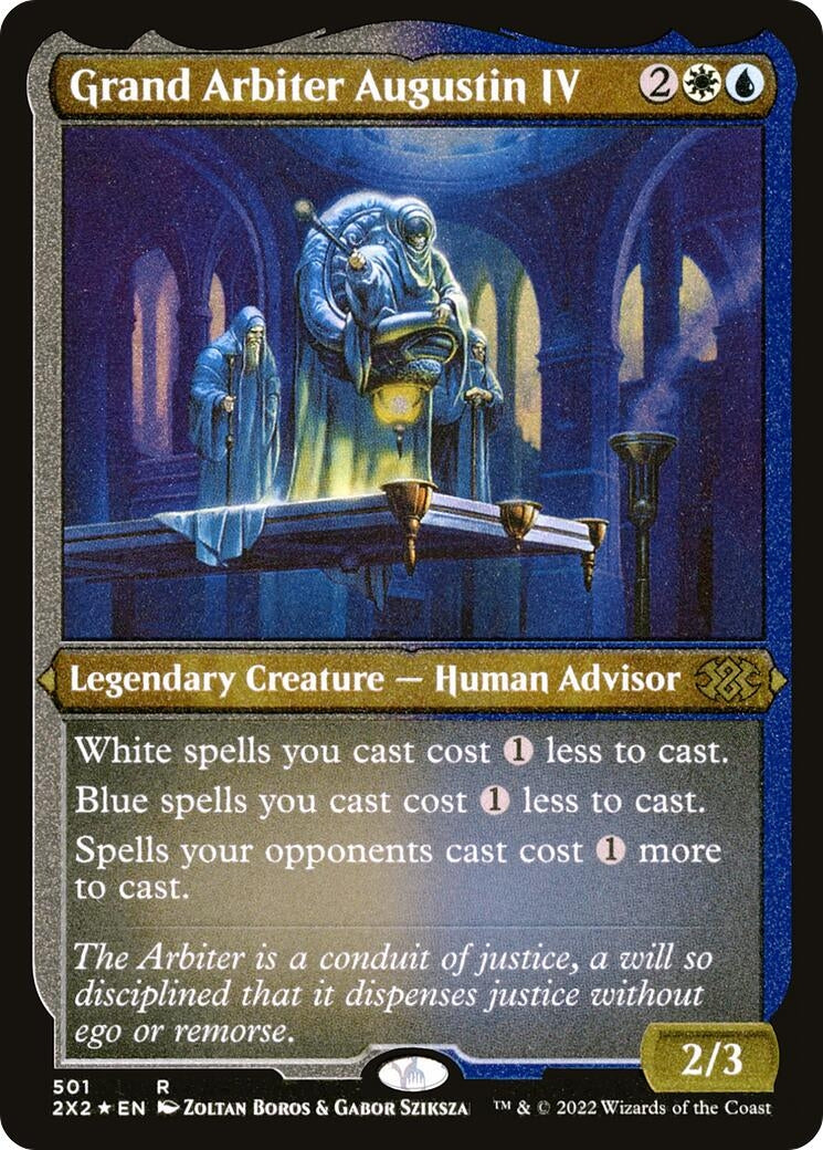 Image for Grand Arbiter Augustin IV (Foil Etched) (Double Masters 2022) (501) - Magic: The Gathering