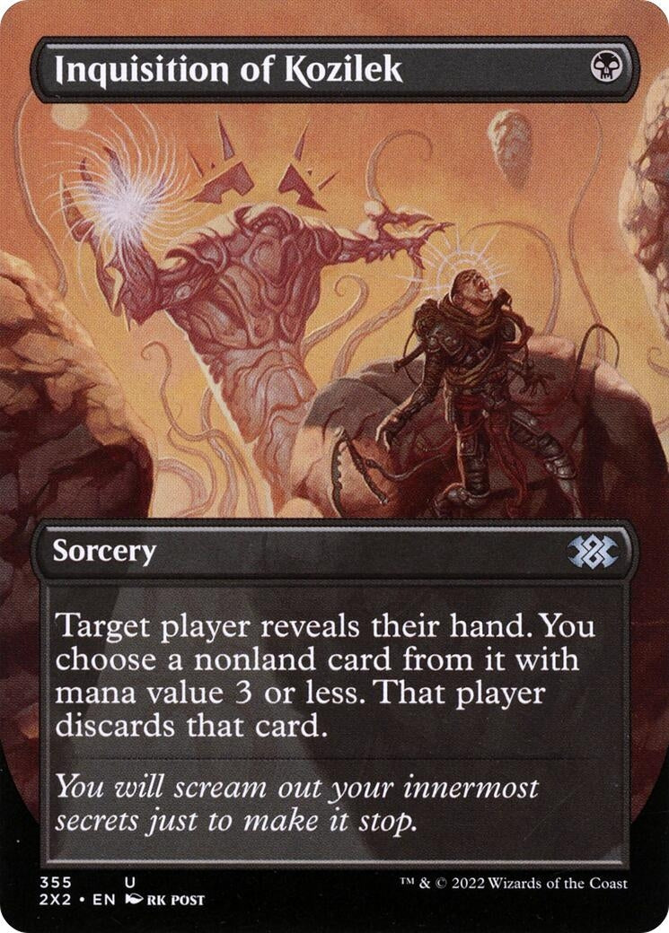 Image for Inquisition of Kozilek (Borderless) (Double Masters 2022) (355) - Magic: The Gathering