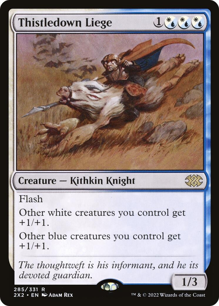 Image for Thistledown Liege (Double Masters 2022) (285) - Magic: The Gathering