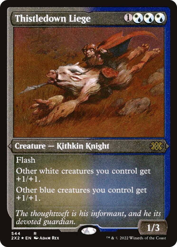 Image for Thistledown Liege (Foil Etched) (Double Masters 2022) (544) - Magic: The Gathering