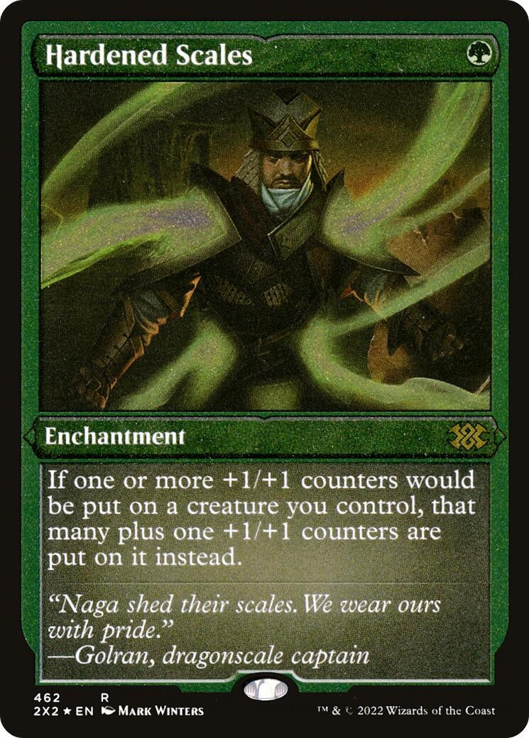 Image for Hardened Scales (Foil Etched) (Double Masters 2022) (462) - Magic: The Gathering