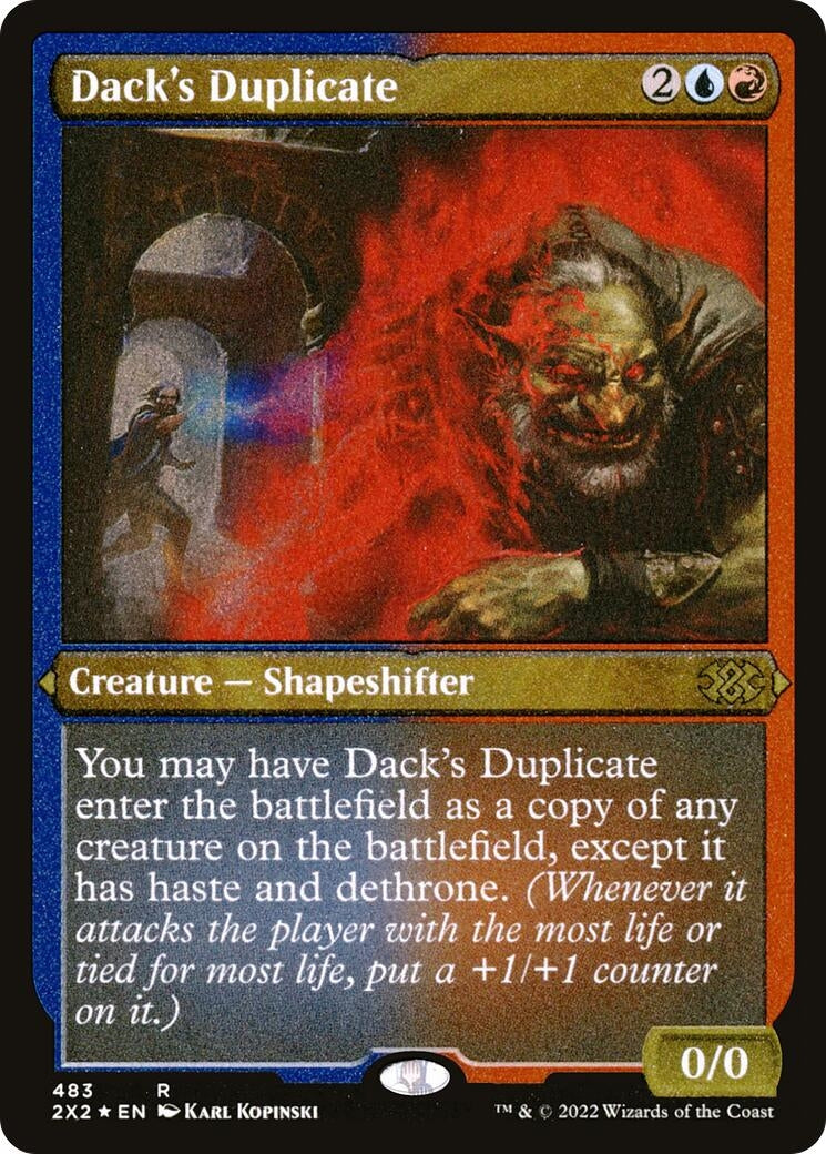 Image for Dack's Duplicate (Foil Etched) (Double Masters 2022) (483) - Magic: The Gathering