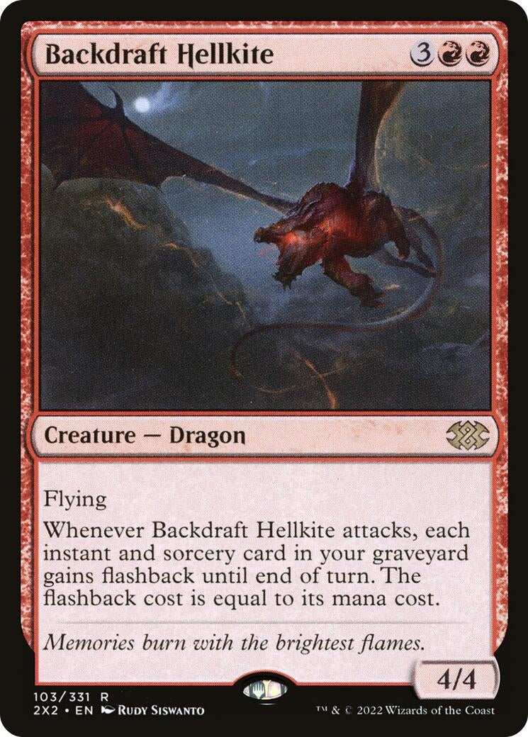 Image for Backdraft Hellkite (Double Masters 2022) (103) - Magic: The Gathering