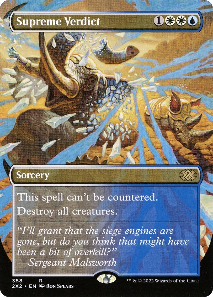 Image for Supreme Verdict (Borderless) (Double Masters 2022) (388) - Magic: The Gathering