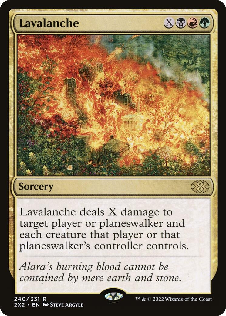 Image for Lavalanche (Double Masters 2022) (240) - Magic: The Gathering