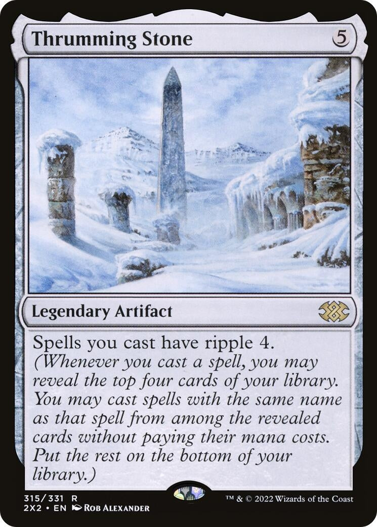Image for Thrumming Stone (Double Masters 2022) (315) - Magic: The Gathering