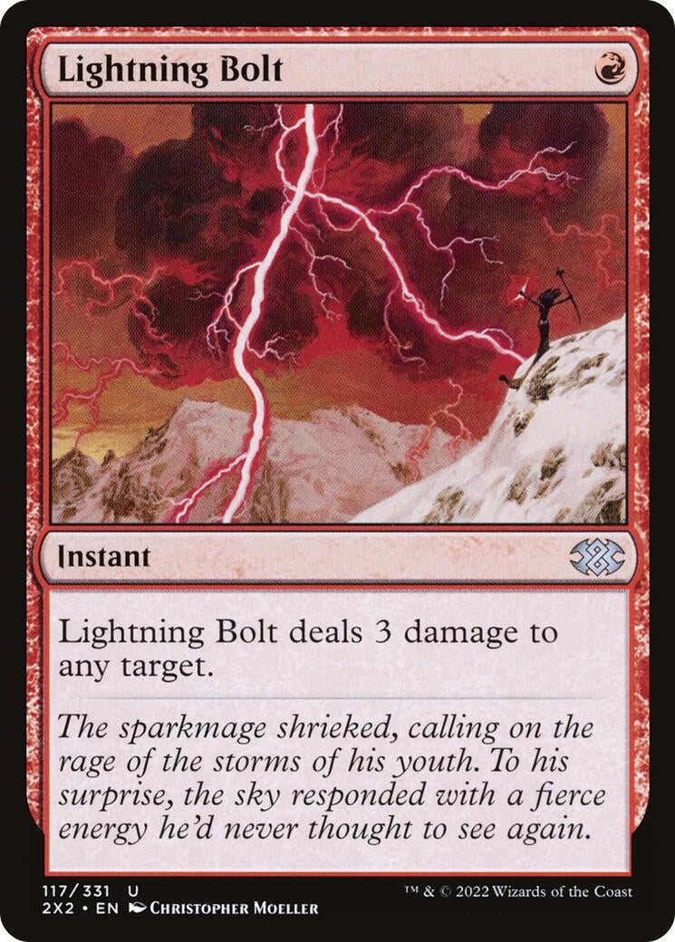 Image for Lightning Bolt (Double Masters 2022) (117) - Magic: The Gathering