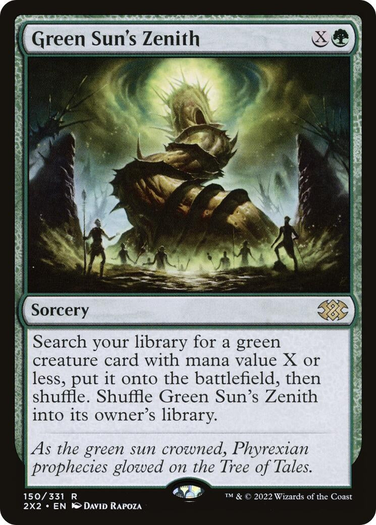 Image for Green Sun's Zenith (Double Masters 2022) (150) - Magic: The Gathering