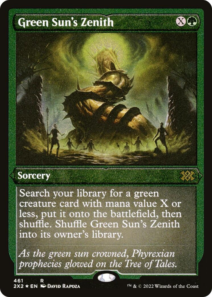 Image for Green Sun's Zenith (Foil Etched) (Double Masters 2022) (461) - Magic: The Gathering