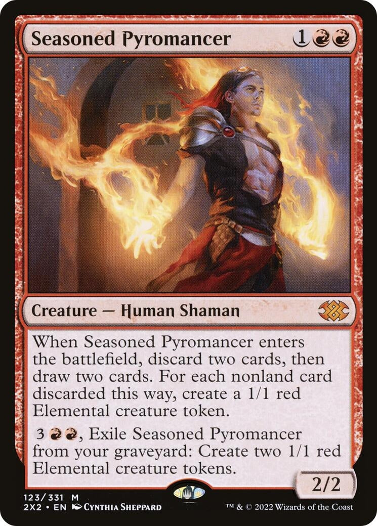 Image for Seasoned Pyromancer (Double Masters 2022) (123) - Magic: The Gathering