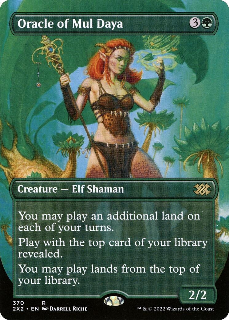 Image for Oracle of Mul Daya (Borderless) (Double Masters 2022) (370) - Magic: The Gathering