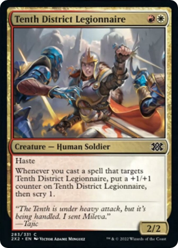 Image for Tenth District Legionnaire (Double Masters 2022) (283) - Magic: The Gathering