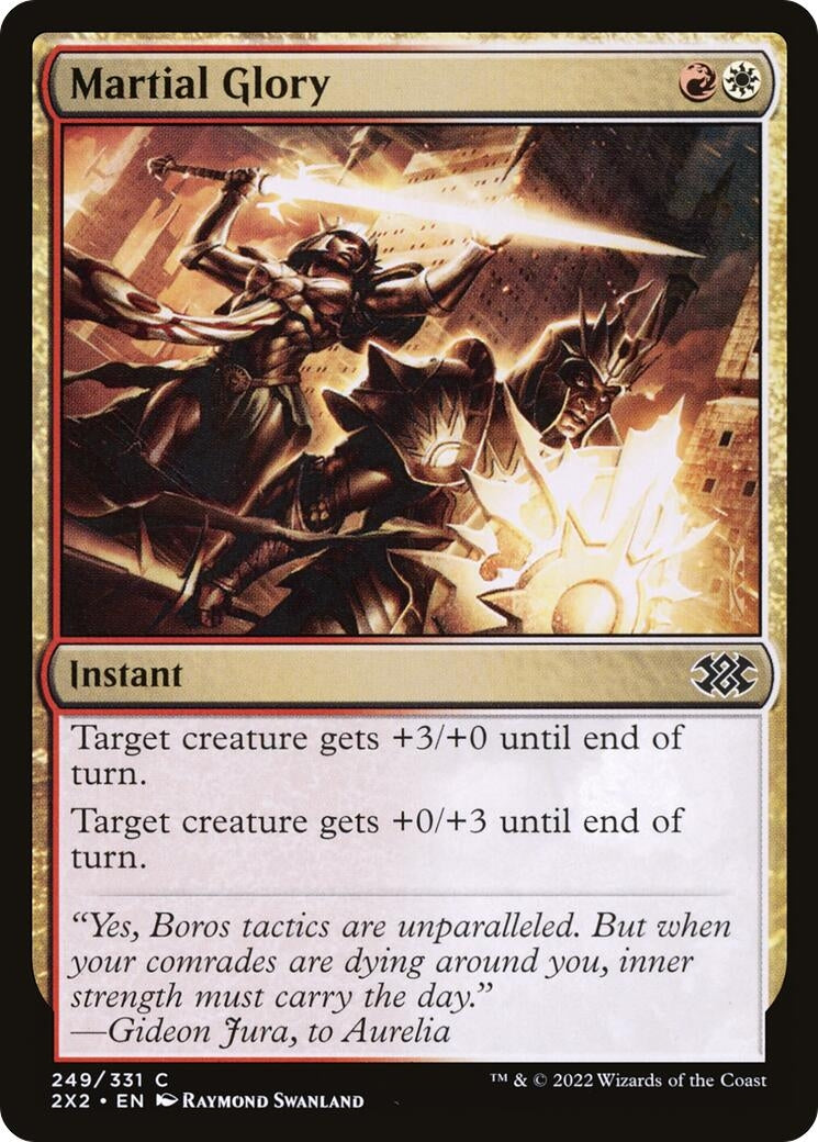 Image for Martial Glory (Double Masters 2022) (249) - Magic: The Gathering