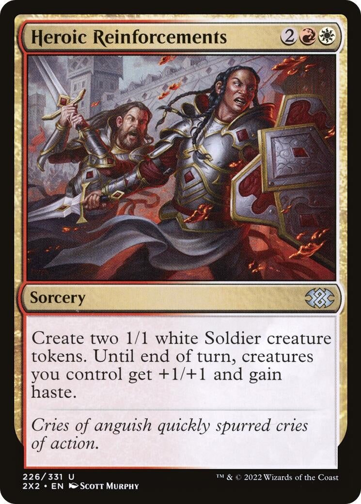 Image for Heroic Reinforcements (Double Masters 2022) (226) - Magic: The Gathering