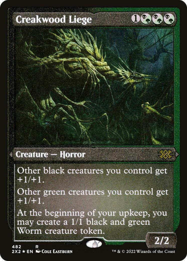 Image for Creakwood Liege (Foil Etched) (Double Masters 2022) (482) - Magic: The Gathering