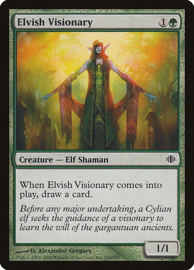 Image for Elvish Visionary (Shards of Alara) (130) - Magic: The Gathering