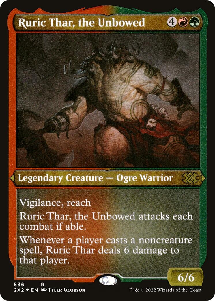 Image for Ruric Thar, the Unbowed (Foil Etched) (Double Masters 2022) (536) - Magic: The Gathering