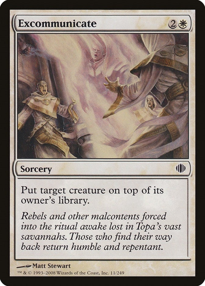 Image for Excommunicate (Shards of Alara) (11) - Magic: The Gathering