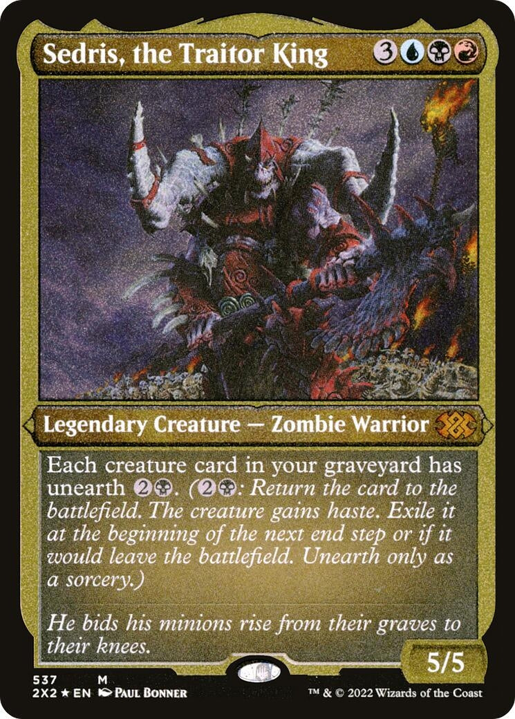 Image for Sedris, the Traitor King (Foil Etched) (Double Masters 2022) (537) - Magic: The Gathering