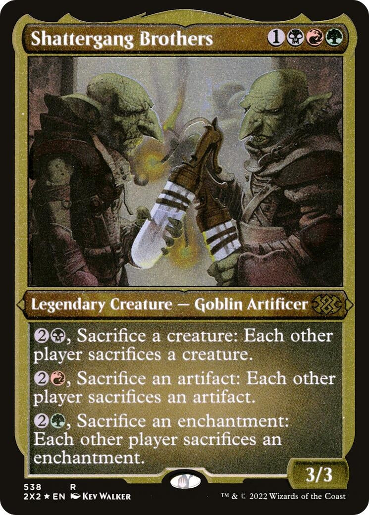 Image for Shattergang Brothers (Foil Etched) (Double Masters 2022) (538) - Magic: The Gathering