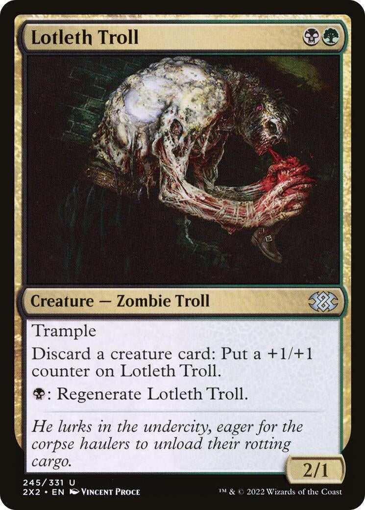 Image for Lotleth Troll (Double Masters 2022) (245) - Magic: The Gathering