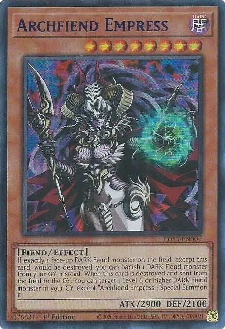Image for Archfiend Empress (Blue) (Legendary Duelists: Season 3) (LDS3-EN007) - YuGiOh