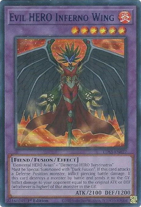 Image for Evil HERO Inferno Wing (Blue) (Legendary Duelists: Season 3) (LDS3-EN027) - YuGiOh