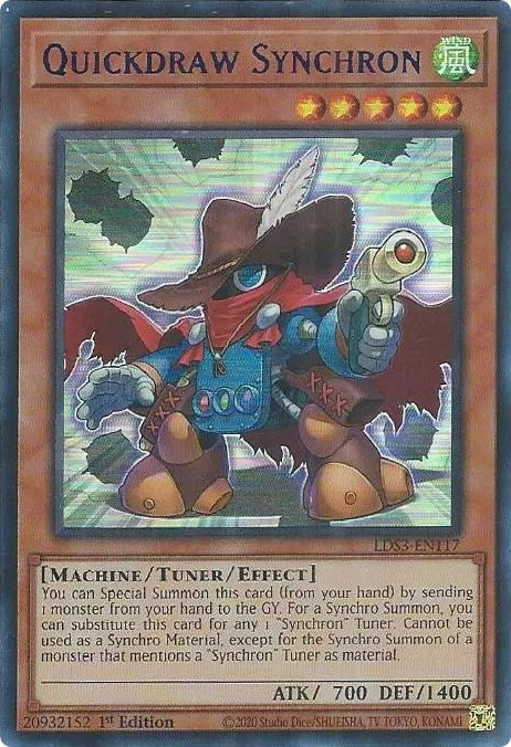 Image for Quickdraw Synchron (Blue) (Legendary Duelists: Season 3) (LDS3-EN117) - YuGiOh