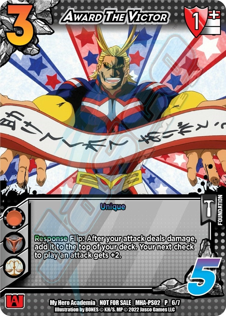 Image for Award the Victor (Provisional Showdown 2) (UniVersus: My Hero Academia Promo Cards) (MHA-PS02 P 6/7) - UniVersus