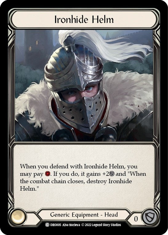 Image for Ironhide Helm (Blitz Deck: Uprising - Dromai) (DRO005) - Flesh and Blood TCG
