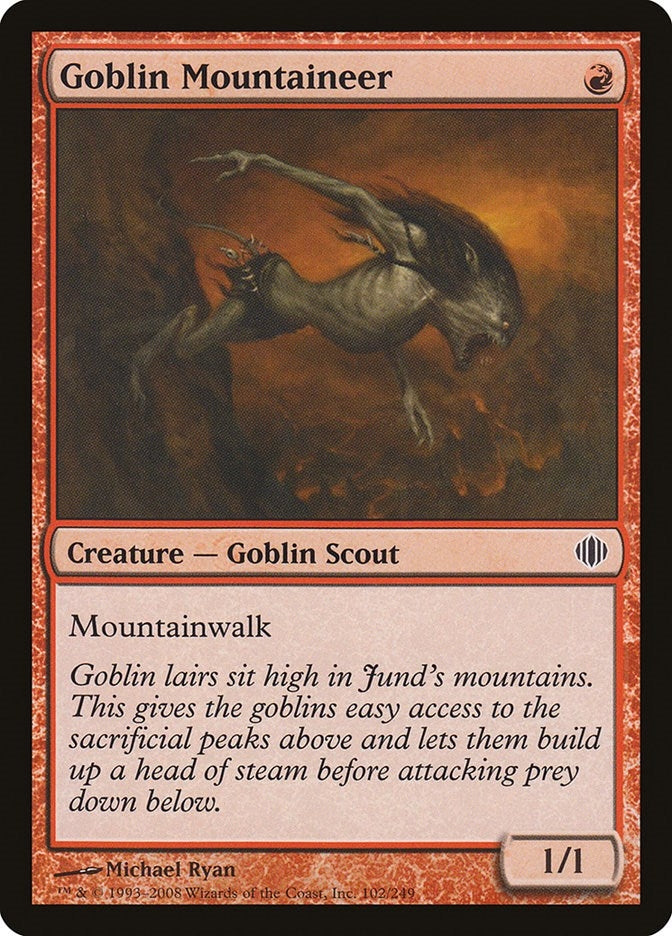 Image for Goblin Mountaineer (Shards of Alara) (102) - Magic: The Gathering