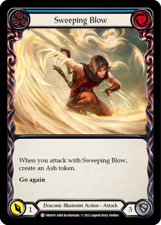 Image for Sweeping Blow (Blue) (Blitz Deck: Uprising - Dromai) (DRO018) - Flesh and Blood TCG