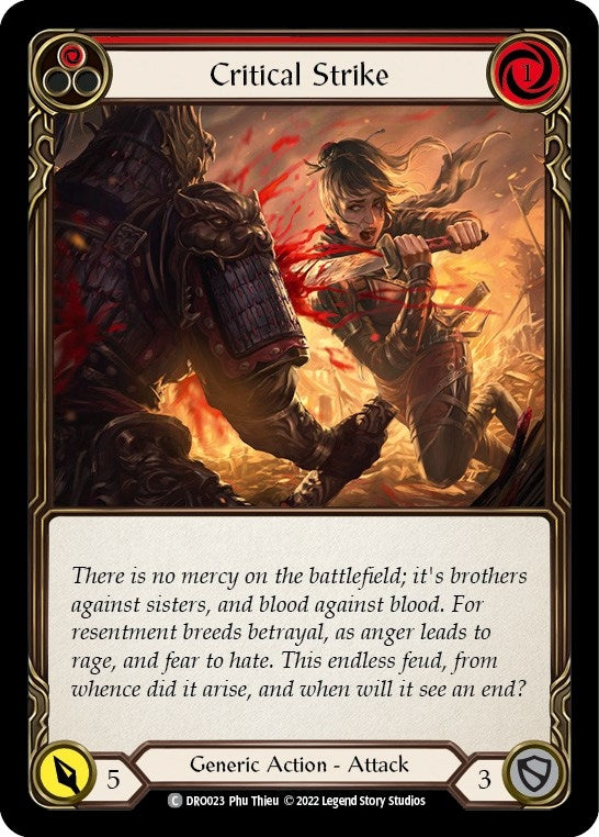 Image for Critical Strike (Blitz Deck: Uprising - Dromai) (DRO023) - Flesh and Blood TCG