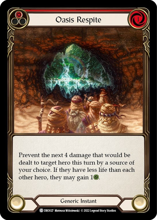 Image for Oasis Respite (Blitz Deck: Uprising - Dromai) (DRO027) - Flesh and Blood TCG