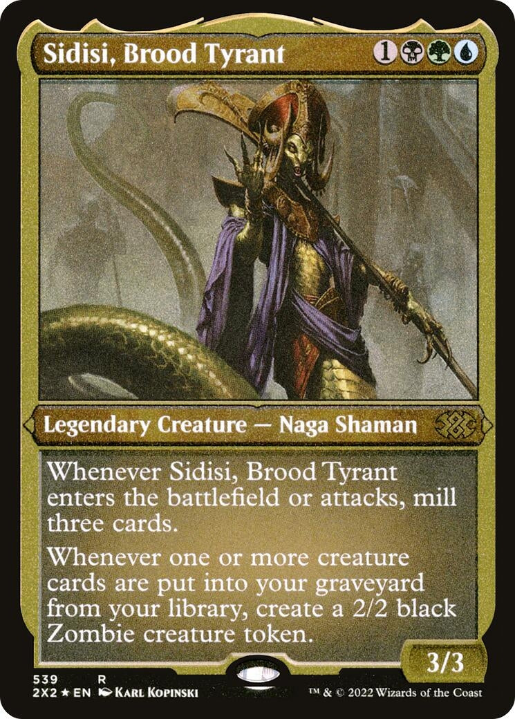 Image for Sidisi, Brood Tyrant (Foil Etched) (Double Masters 2022) (539) - Magic: The Gathering