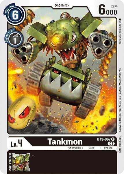 Image for Tankmon - BT3-067 (Tamer Party Vol. 4 Promo) (BT01-03A) (BT3-067 C) - Digimon Card Game