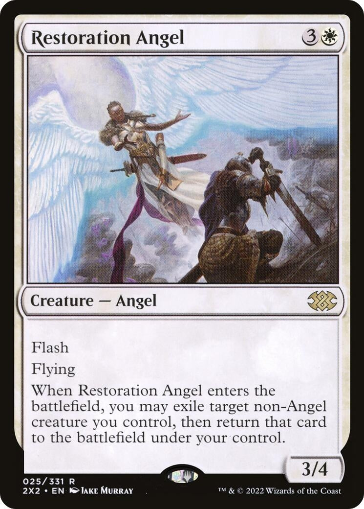 Image for Restoration Angel (Double Masters 2022) (25) - Magic: The Gathering