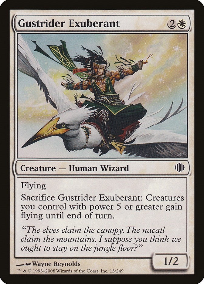 Image for Gustrider Exuberant (Shards of Alara) (13) - Magic: The Gathering