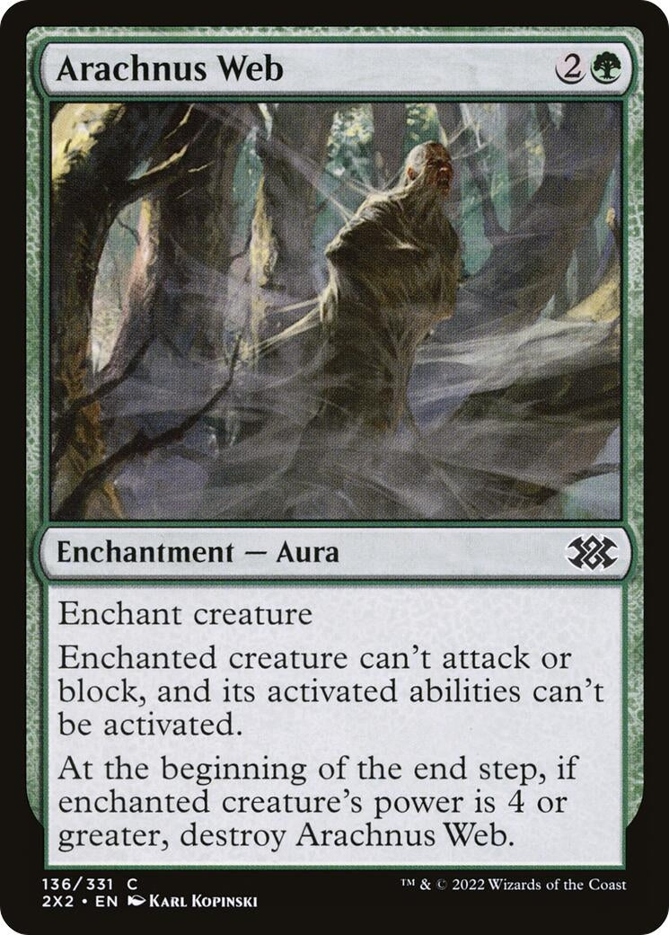 Image for Arachnus Web (Double Masters 2022) (136) - Magic: The Gathering