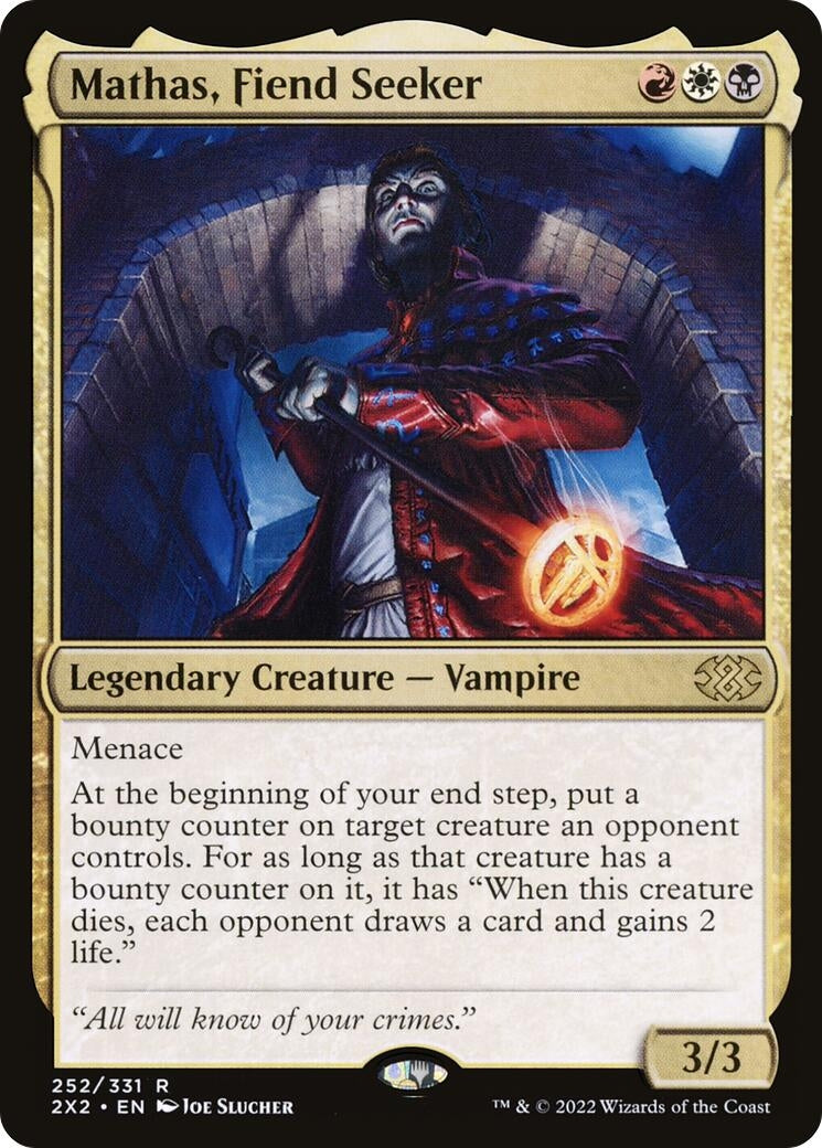 Image for Mathas, Fiend Seeker (Double Masters 2022) (252) - Magic: The Gathering