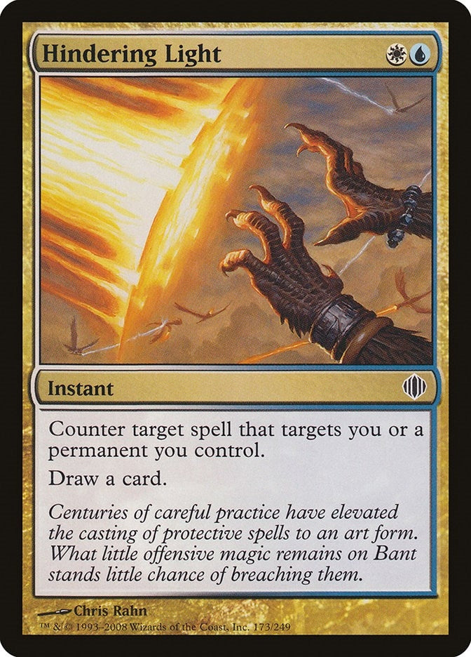 Image for Hindering Light (Shards of Alara) (173) - Magic: The Gathering