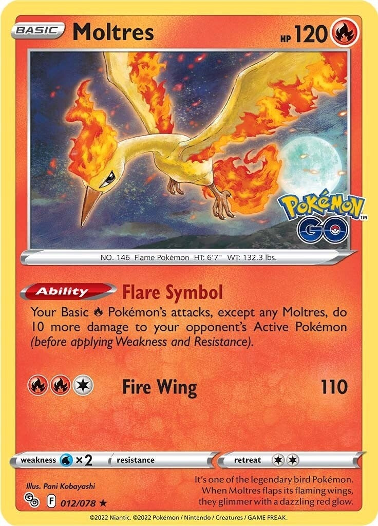 Image for Moltres (Pokemon GO) (012/078) - Pokemon